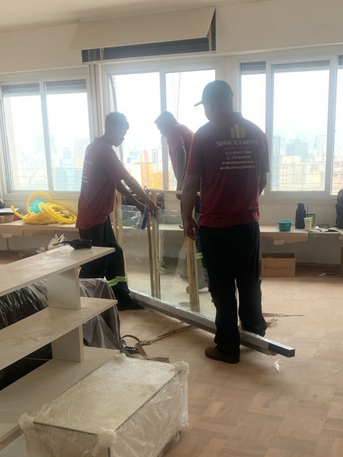 Içamento de objetos grandes em apartamento